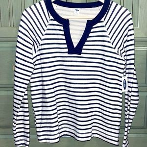 Old Navy Nautical Striped Terry Sweater XS